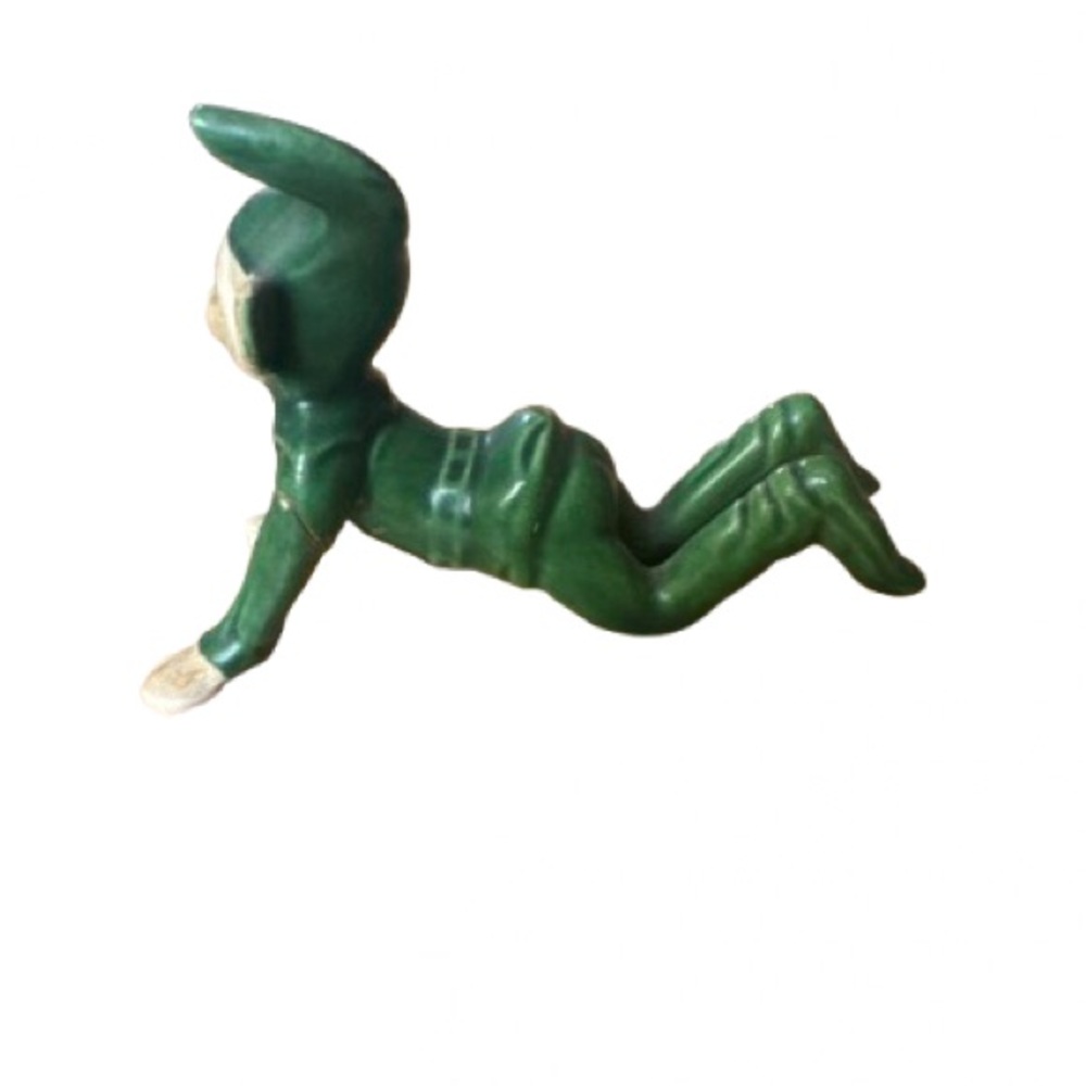 1950’s Charming Green Elf Figurine Pixie - Picture 2 of 6